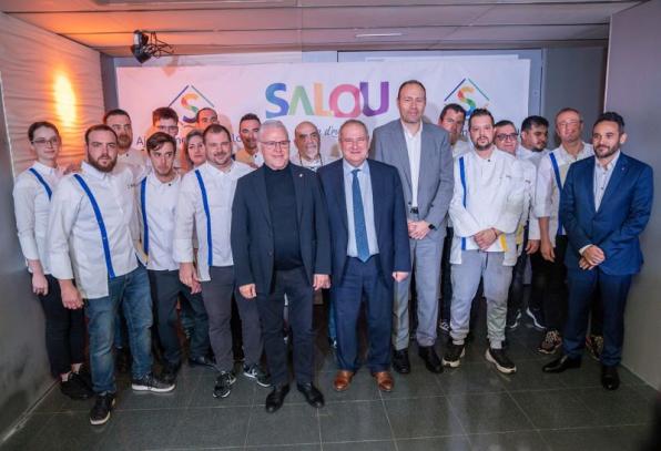 Los chefs de Salou con el alcalde y las autoridades principales