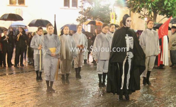 Semana Santa La Selva. Procesión Viernes Santo. Ball de la Mort